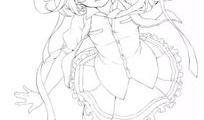 漫画女生线稿,漫画女生线稿中的青春风采